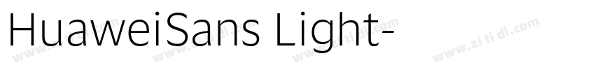 HuaweiSans Light字体转换
